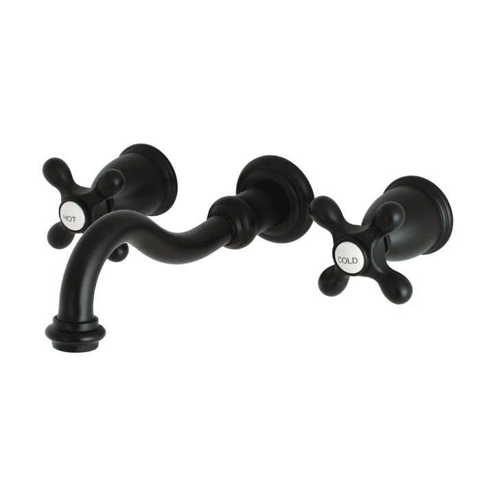 Kingston - Tub Faucets - Restoration KS302AX Two-Handle 3-Hole Wall Mount Roman Tub Faucet