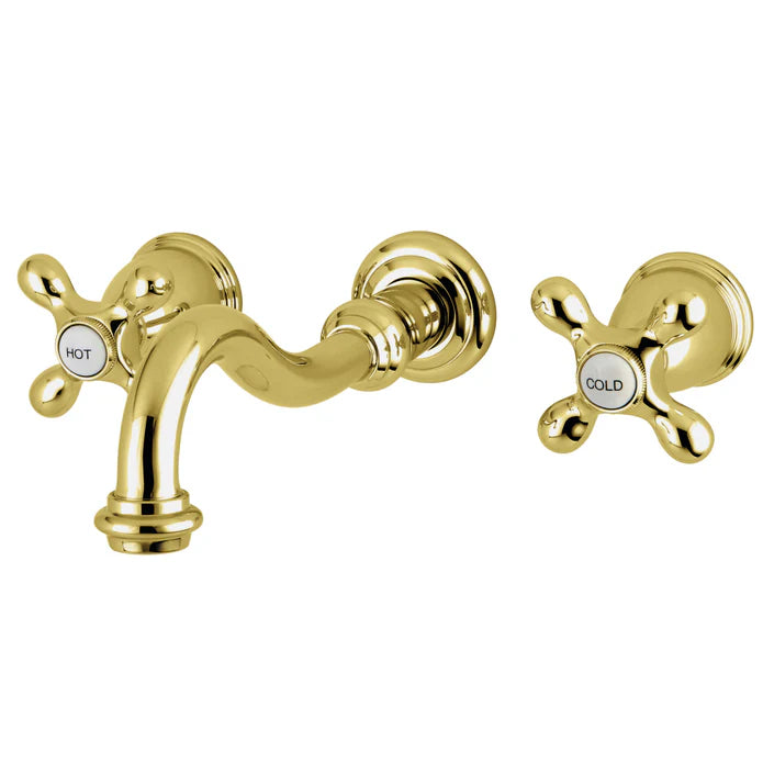 Kingston - Tub Faucets - Restoration KS302AX Two-Handle 3-Hole Wall Mount Roman Tub Faucet