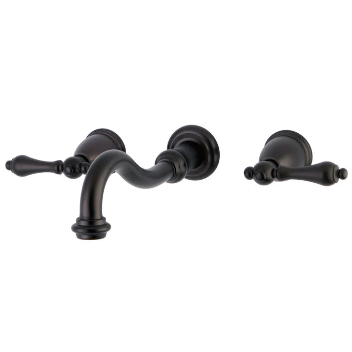 Kingston - Tub Faucets - Restoration KS302AL Two-Handle 3-Hole Wall Mount Roman Tub Faucet