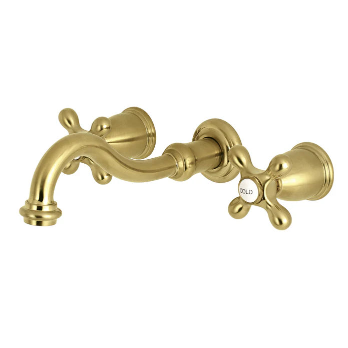 Kingston - Tub Faucets - Restoration KS302AX Two-Handle 3-Hole Wall Mount Roman Tub Faucet