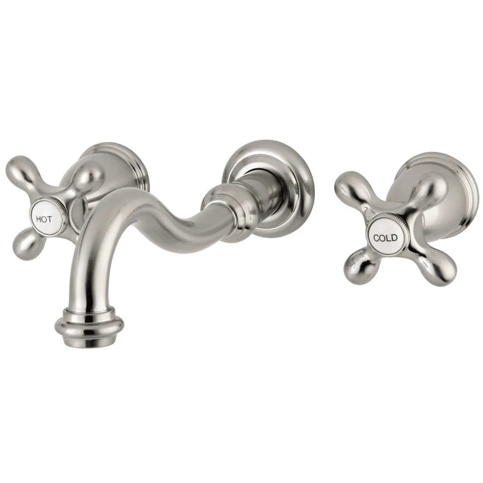 Kingston - Tub Faucets - Restoration KS302AX Two-Handle 3-Hole Wall Mount Roman Tub Faucet