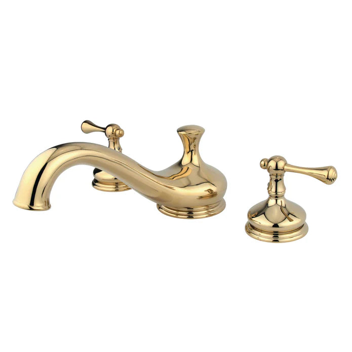 Kingston - Tub Faucets - Vintage KS333BL Two-Handle 3-Hole Deck Mount Roman Tub Faucet