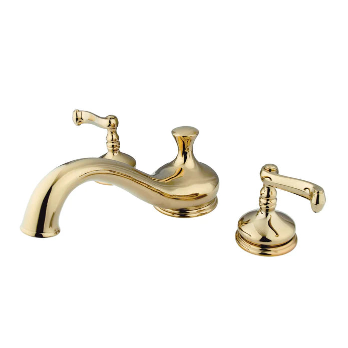 Kingston - Tub Faucets - Royale KS333FL Two-Handle 3-Hole Deck Mount Roman Tub Faucet