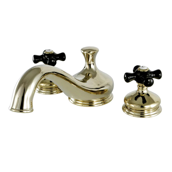 Kingston - Tub Faucets - Duchess KS333PKX Two-Handle 3-Hole Deck Mount Roman Tub Faucet