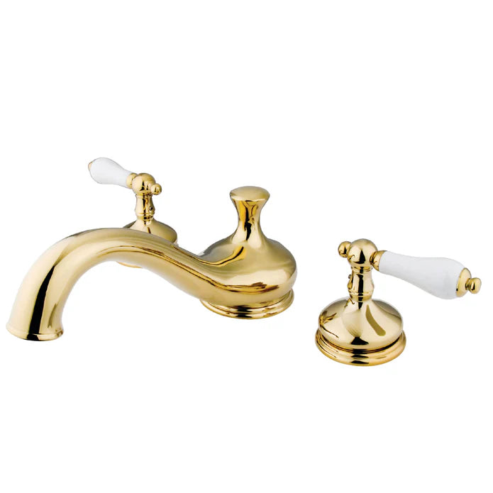 Kingston - Tub Faucets - Heritage KS333PL Two-Handle 3-Hole Deck Mount Roman Tub Faucet