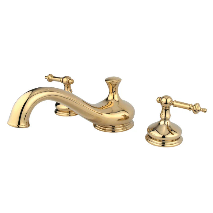 Kingston - Tub Faucets - Templeton KS333TL Two-Handle 3-Hole Deck Mount Roman Tub Faucet