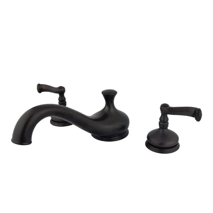 Kingston - Tub Faucets - Royale KS333FL Two-Handle 3-Hole Deck Mount Roman Tub Faucet