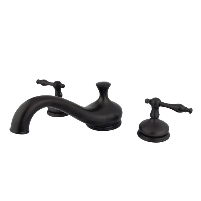 Kingston - Tub Faucets - Heritage KS333NL Two-Handle 3-Hole Deck Mount Roman Tub Faucet
