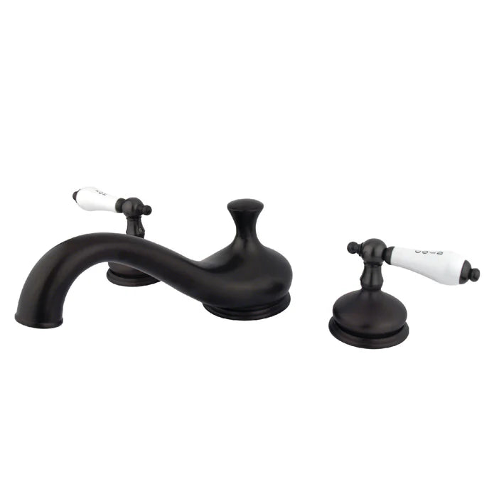 Kingston - Tub Faucets - Heritage KS333PL Two-Handle 3-Hole Deck Mount Roman Tub Faucet