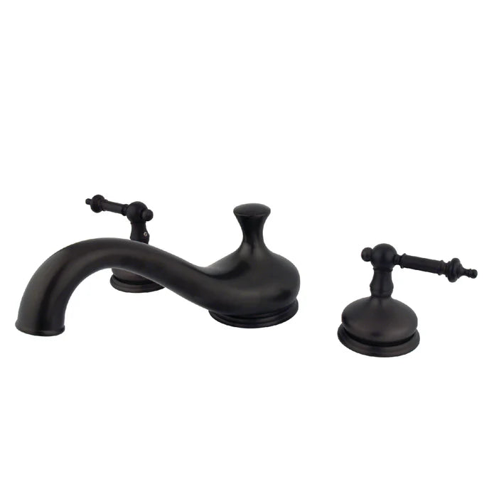 Kingston - Tub Faucets - Templeton KS333TL Two-Handle 3-Hole Deck Mount Roman Tub Faucet