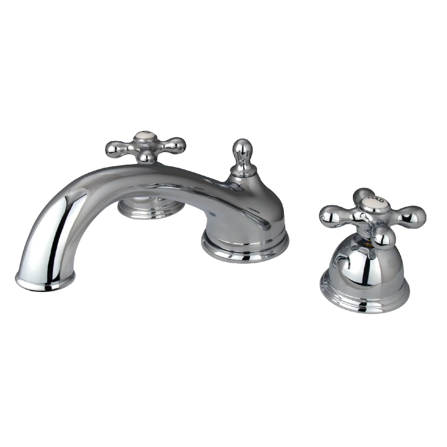 Kingston - Tub Faucets - Vintage KS335AX Two-Handle 3-Hole Deck Mount Roman Tub Faucet