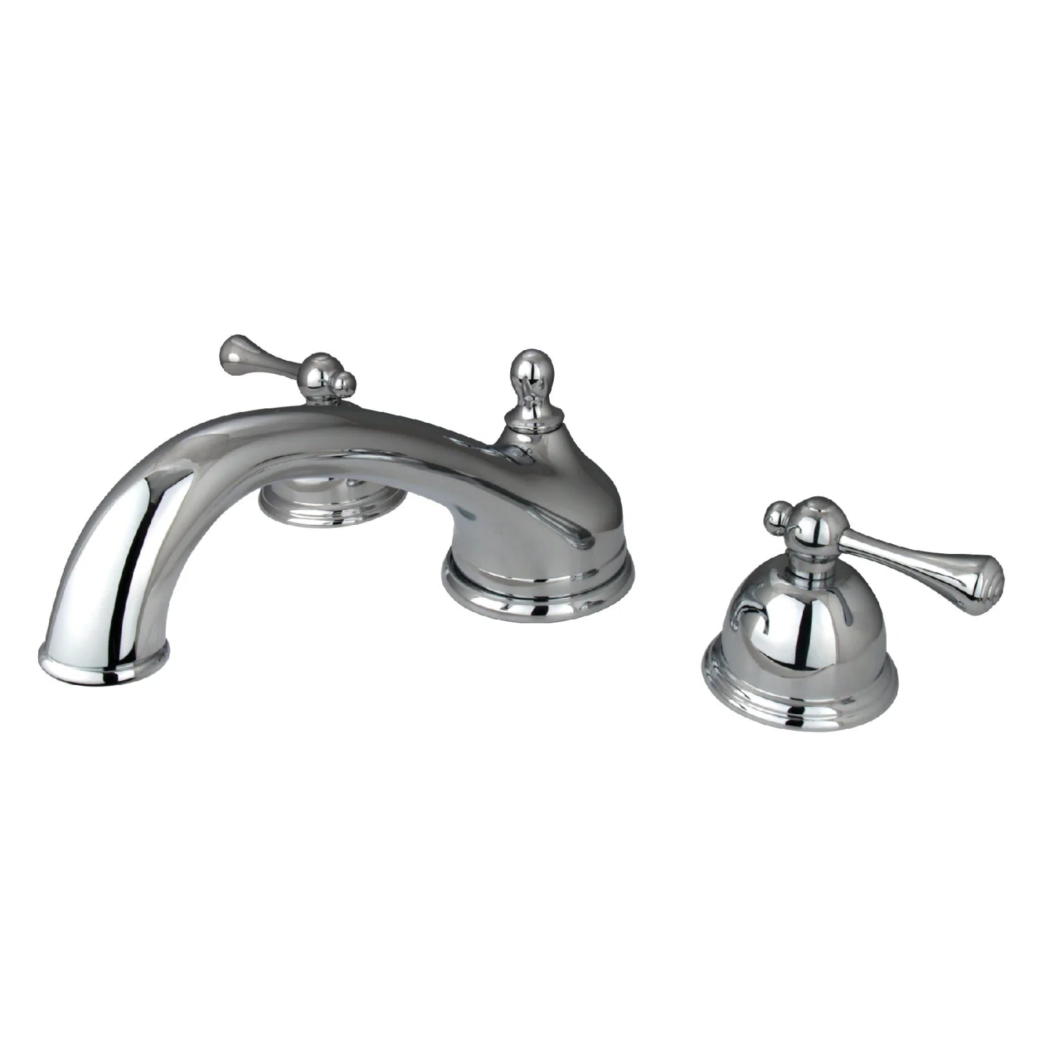 Kingston - Tub Faucets - Vintage KS335BL Two-Handle 3-Hole Deck Mount Roman Tub Faucet
