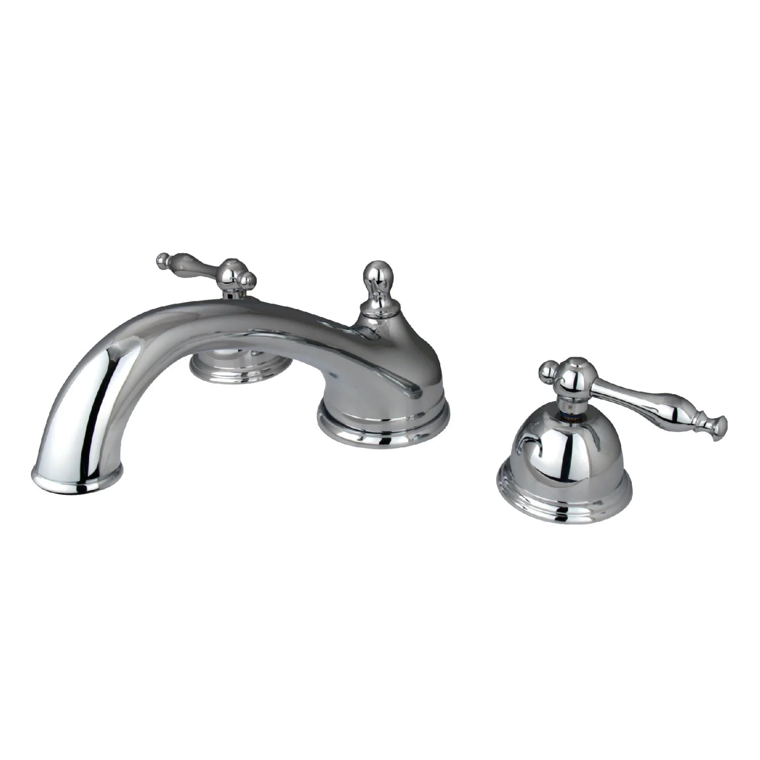 Kingston - Tub Faucets - Vintage KS335NL Two-Handle 3-Hole Deck Mount Roman Tub Faucet
