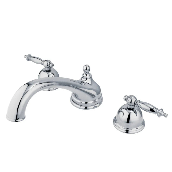 Kingston - Tub Faucets - Vintage KS335TL Two-Handle 3-Hole Deck Mount Roman Tub Faucet