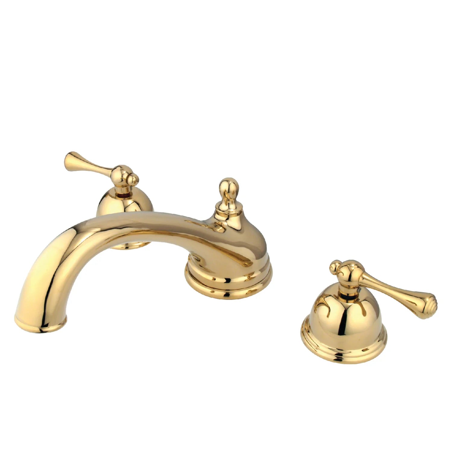 Kingston - Tub Faucets - Vintage KS335BL Two-Handle 3-Hole Deck Mount Roman Tub Faucet