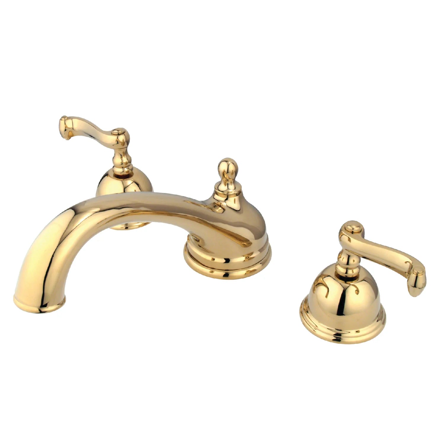 Kingston - Tub Faucets - KS335FL Two-Handle 3-Hole Deck Mount Roman Tub Faucet