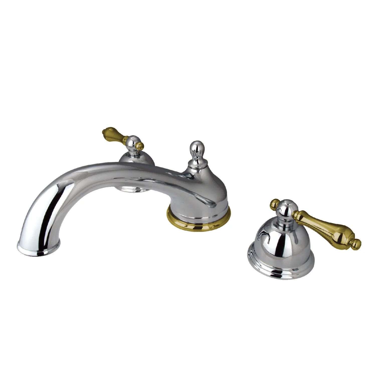 Kingston - Tub Faucets - Vintage KS335AL Two-Handle 3-Hole Deck Mount Roman Tub Faucet