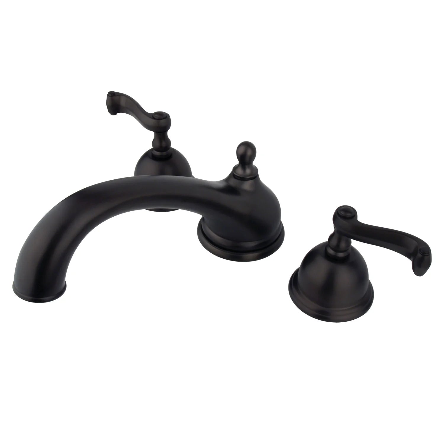 Kingston - Tub Faucets - KS335FL Two-Handle 3-Hole Deck Mount Roman Tub Faucet