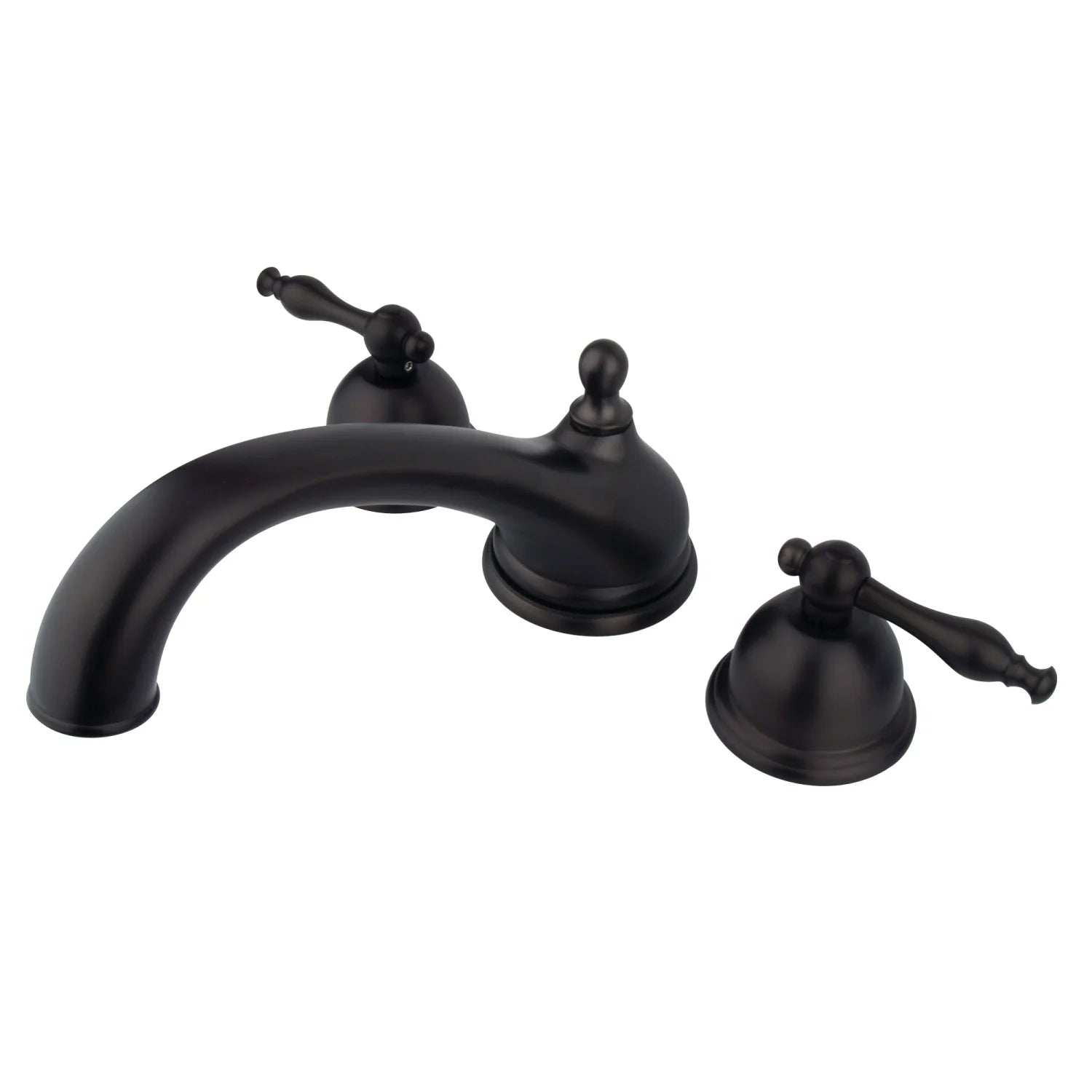 Kingston - Tub Faucets - Vintage KS335NL Two-Handle 3-Hole Deck Mount Roman Tub Faucet