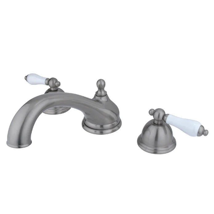 Kingston - Tub Faucets - Vintage KS335PL Two-Handle 3-Hole Deck Mount Roman Tub Faucet