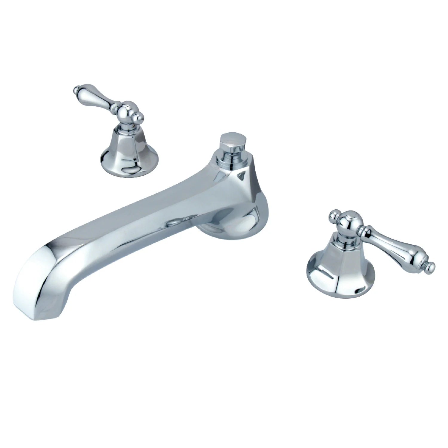 Kingston - Tub Faucets - Metropolitan KS430AL Two-Handle 3-Hole Deck Mount Roman Tub Faucet