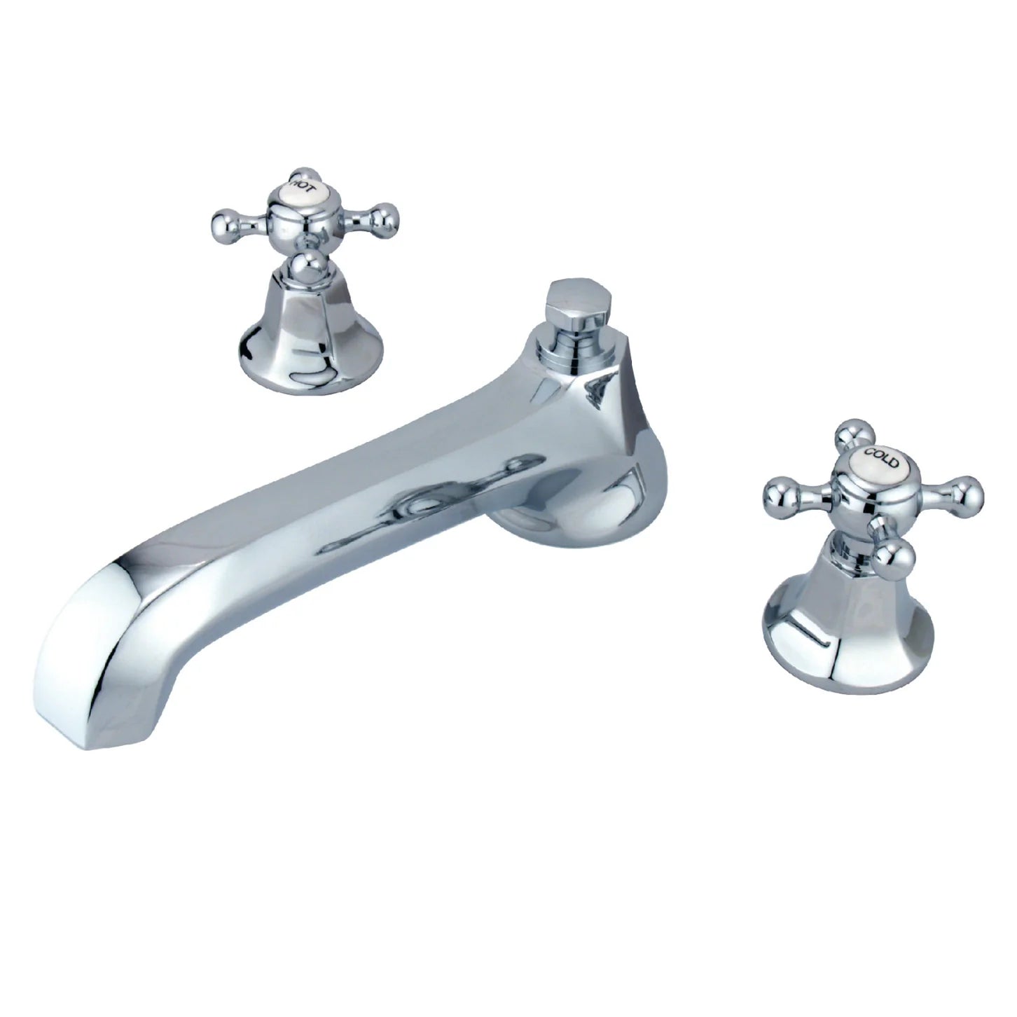 Kingston - Tub Faucets - Metropolitan KS430BX Two-Handle 3-Hole Deck Mount Roman Tub Faucet