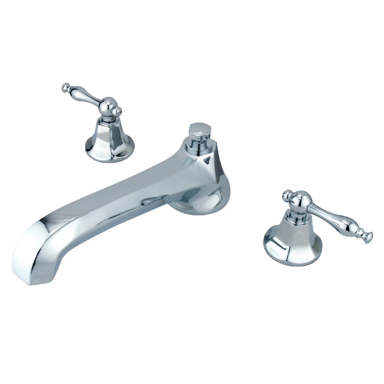 Kingston - Tub Faucets - Metropolitan KS430NL Two-Handle 3-Hole Deck Mount Roman Tub Faucet