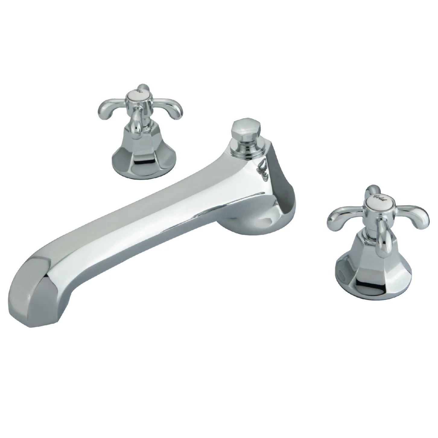Kingston - Tub Faucets - Vintage KS430TX Two-Handle 3-Hole Deck Mount Roman Tub Faucet