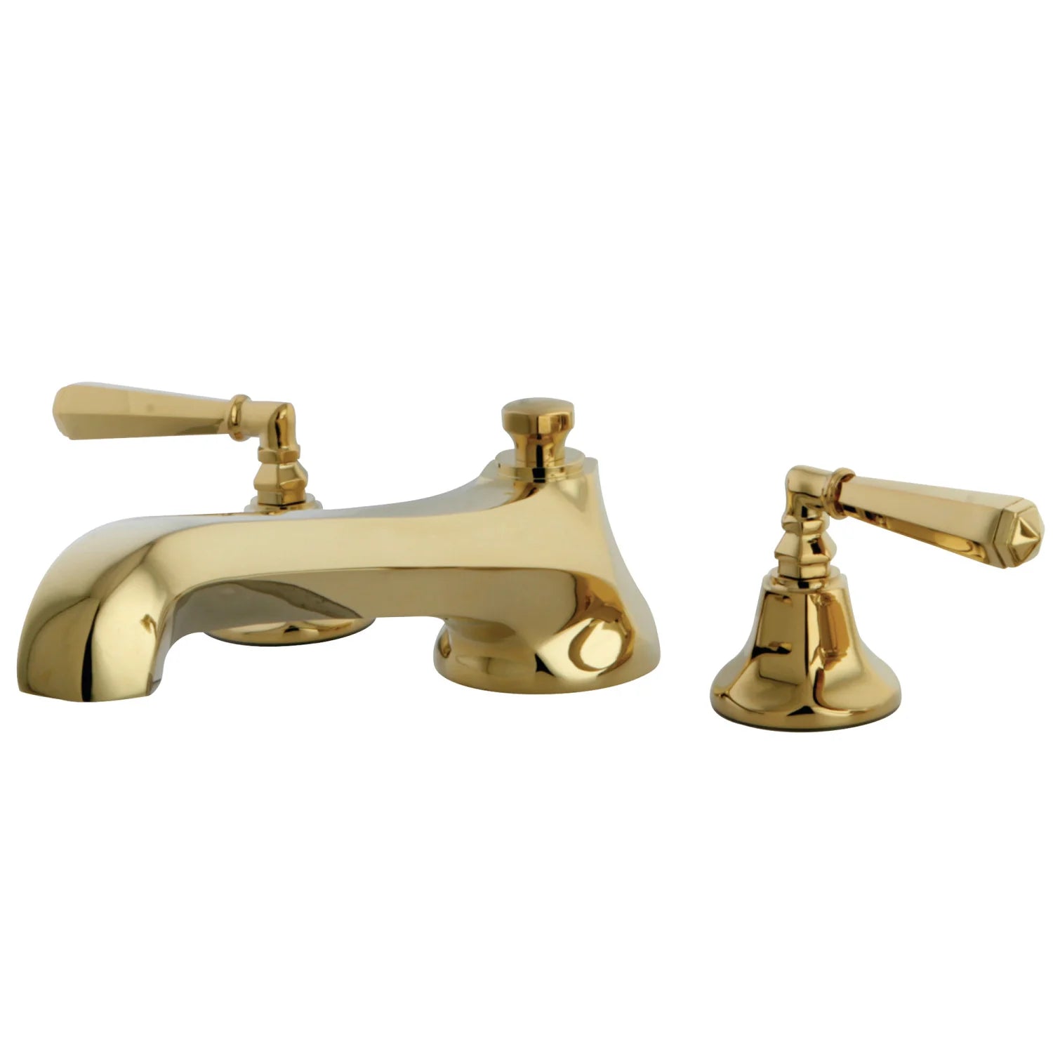 Kingston - Tub Faucets - Metropolitan KS430HL Two-Handle 3-Hole Deck Mount Roman Tub Faucet