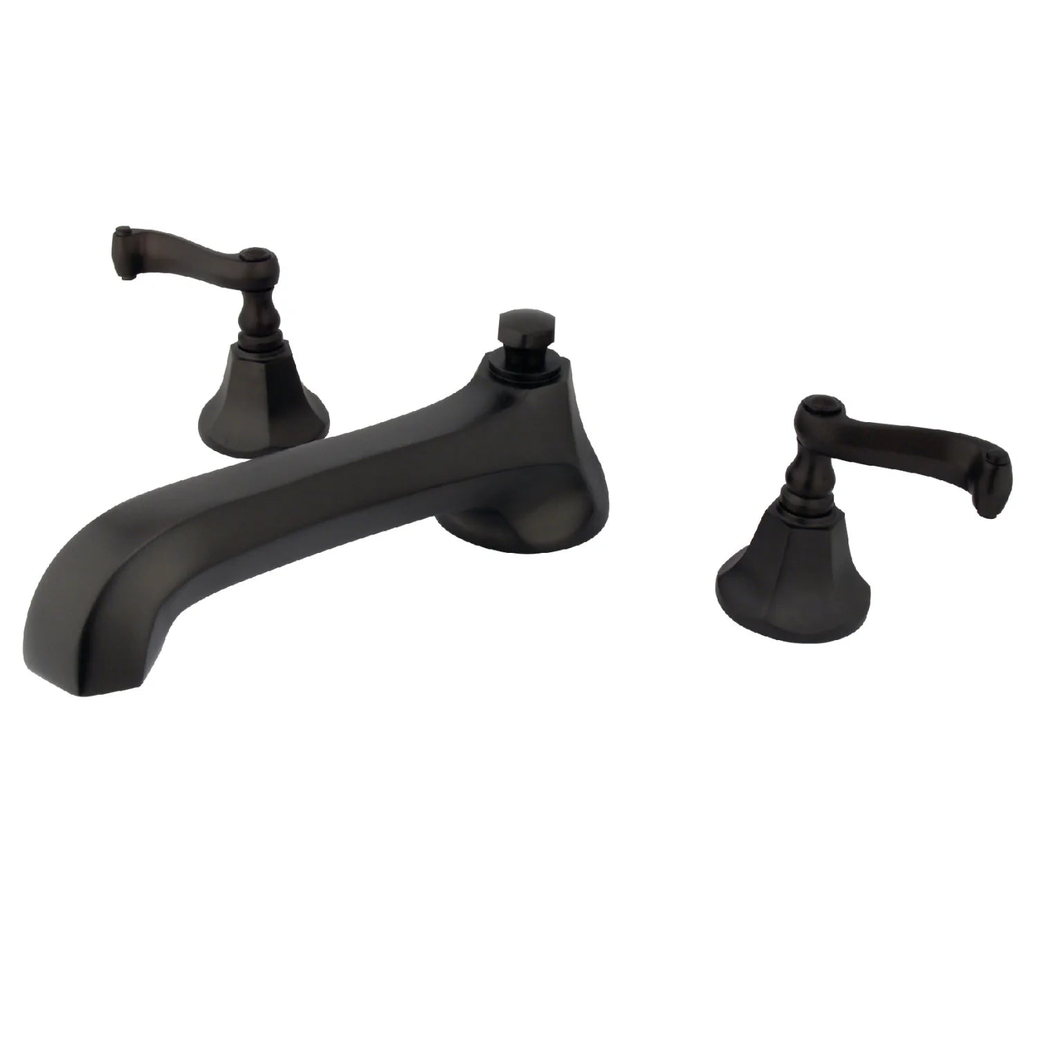Kingston - Tub Faucets - KS430FL Two-Handle 3-Hole Deck Mount Roman Tub Faucet