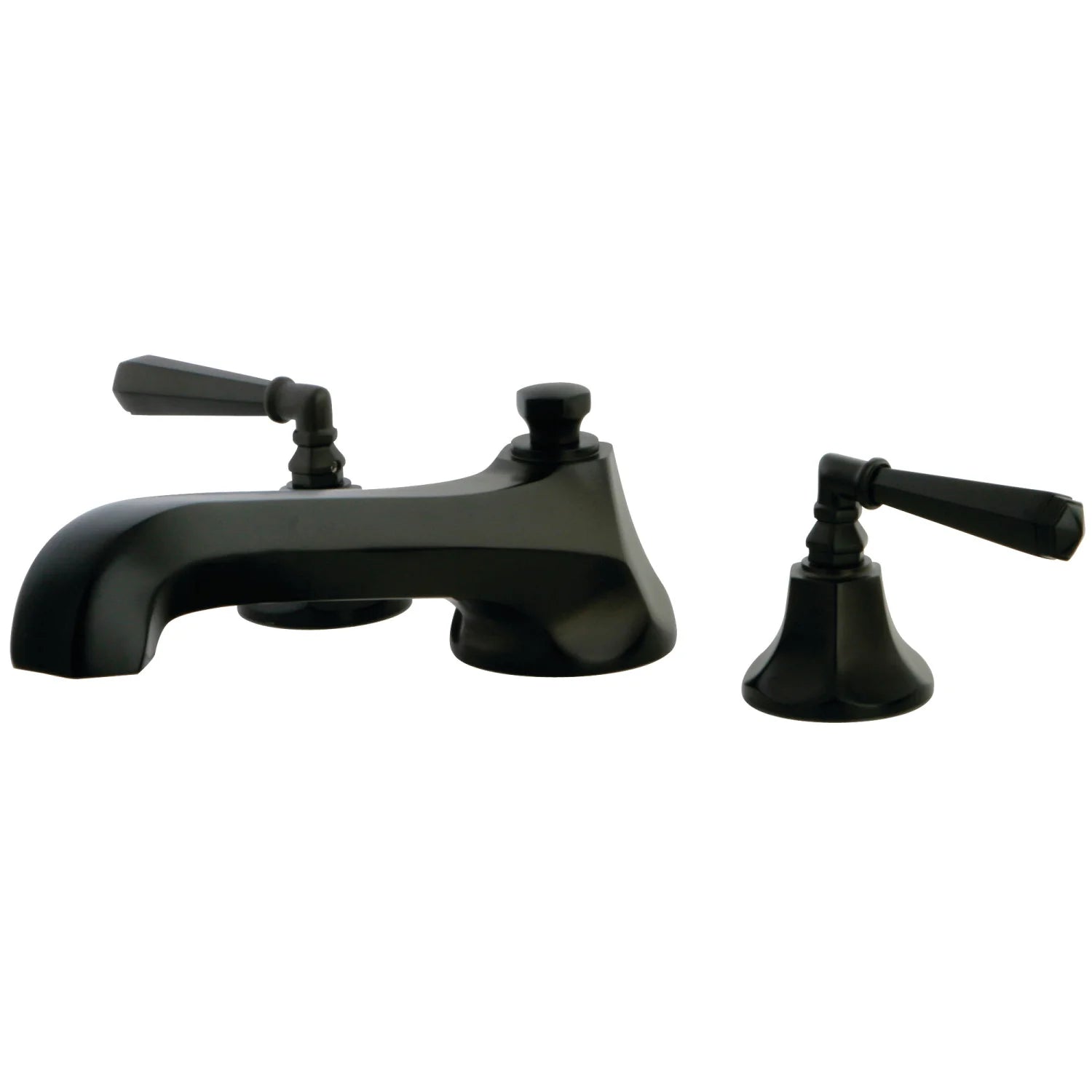 Kingston - Tub Faucets - Metropolitan KS430HL Two-Handle 3-Hole Deck Mount Roman Tub Faucet