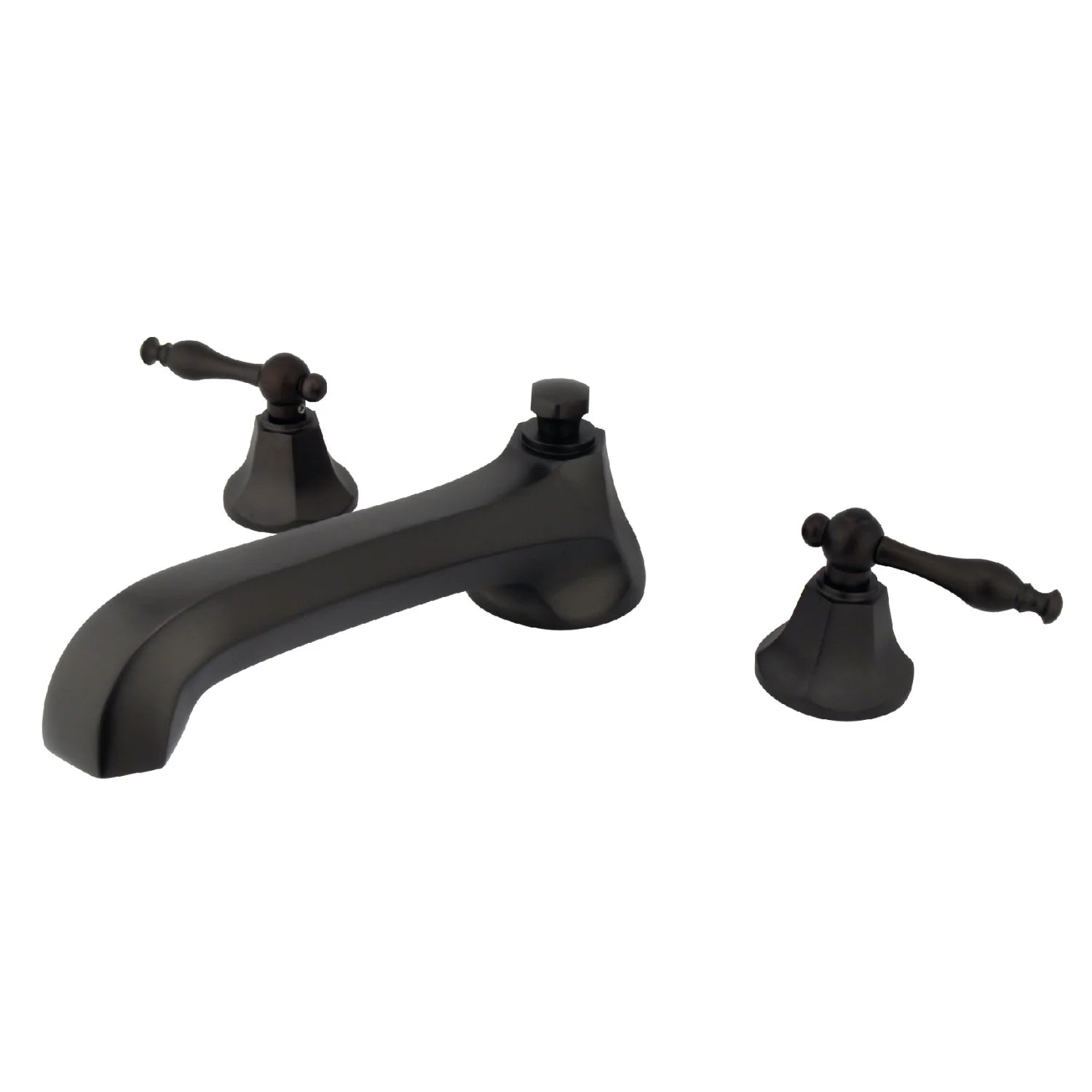 Kingston - Tub Faucets - Metropolitan KS430NL Two-Handle 3-Hole Deck Mount Roman Tub Faucet