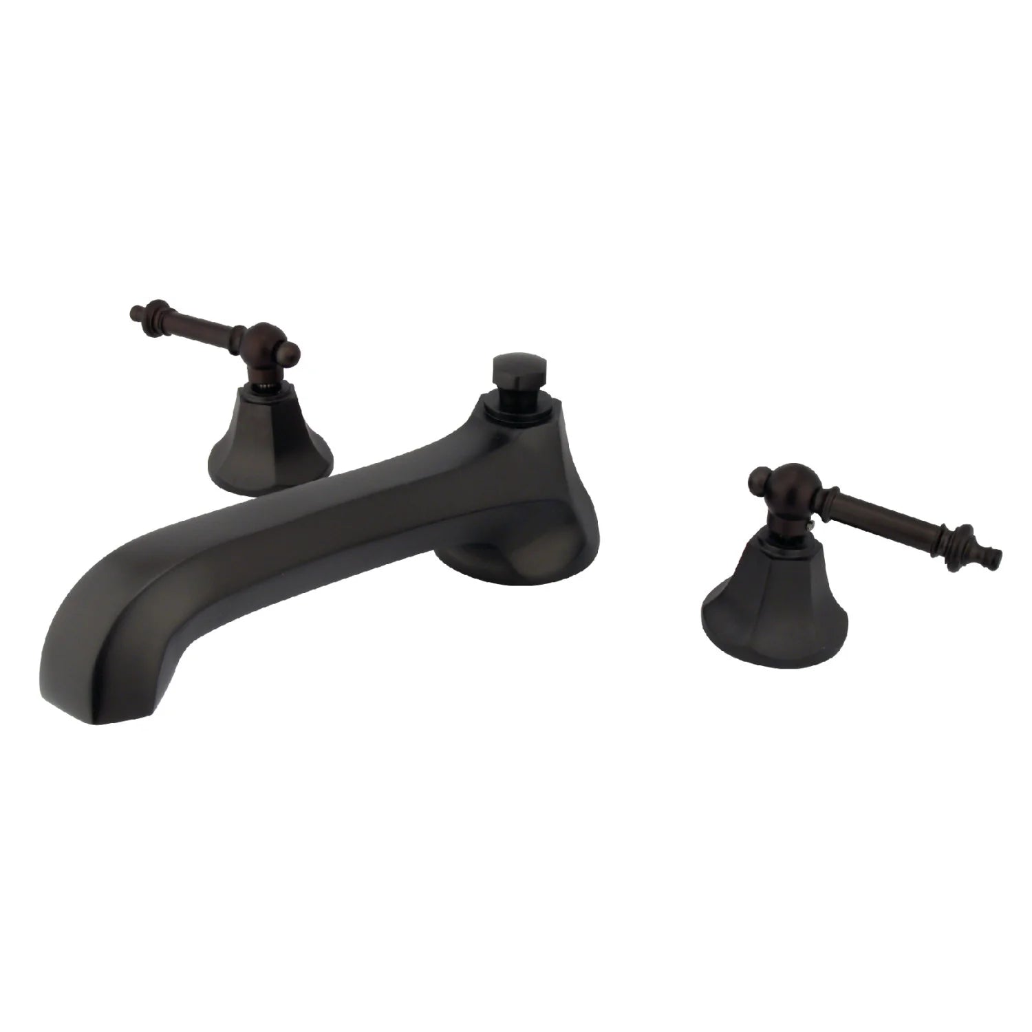 Kingston - Tub Faucets - Metropolitan KS430TL Two-Handle 3-Hole Deck Mount Roman Tub Faucet