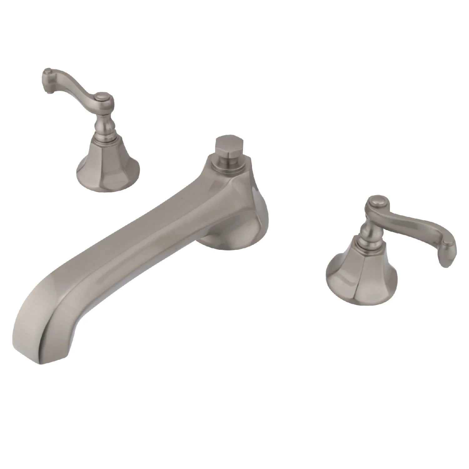 Kingston - Tub Faucets - KS430FL Two-Handle 3-Hole Deck Mount Roman Tub Faucet
