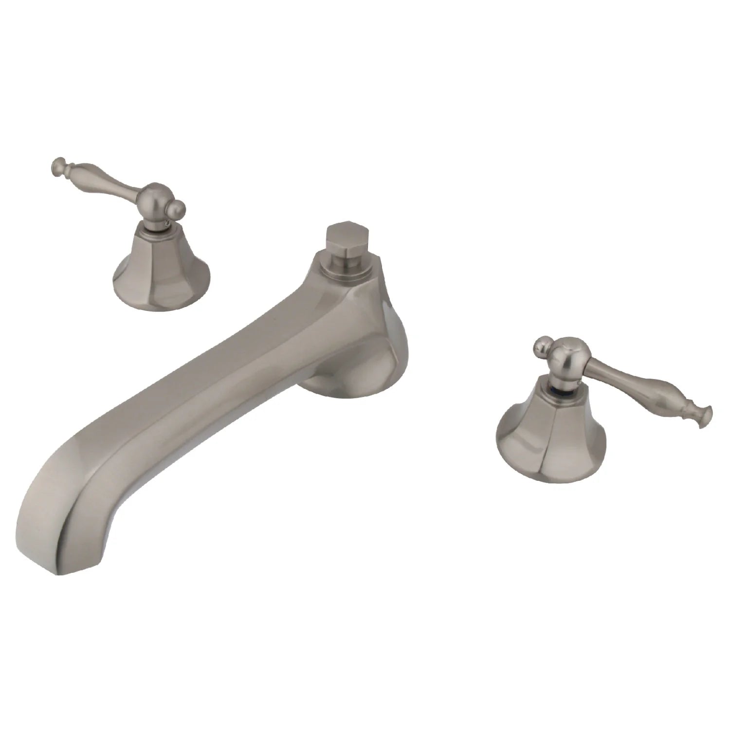 Kingston - Tub Faucets - Metropolitan KS430NL Two-Handle 3-Hole Deck Mount Roman Tub Faucet