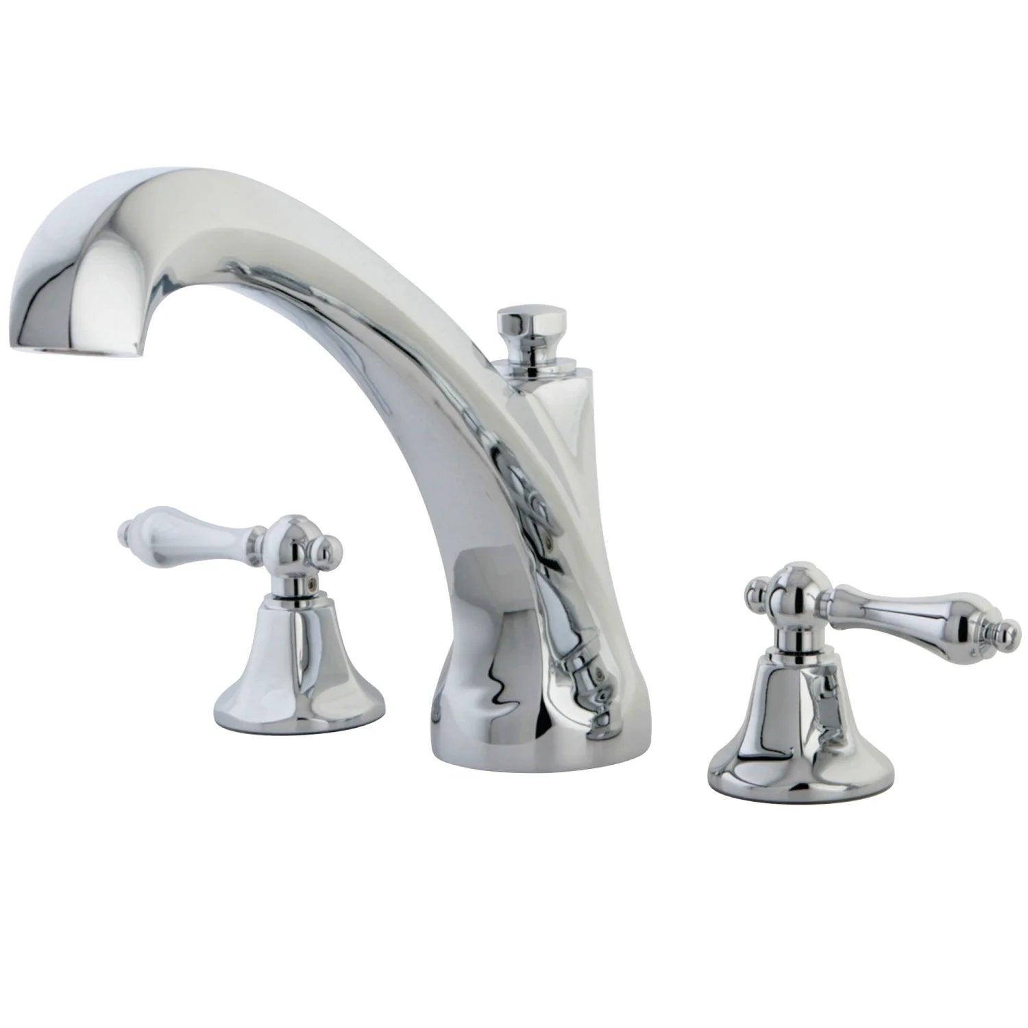 Kingston - Tub Faucets - Metropolitan KS432AL Two-Handle 3-Hole Deck Mount Roman Tub Faucet