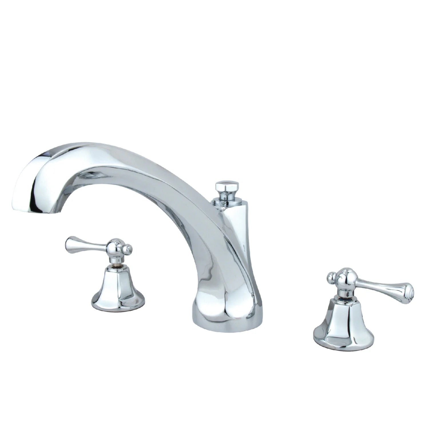 Kingston - Tub Faucets - Vintage KS432BL Two-Handle 3-Hole Deck Mount Roman Tub Faucet