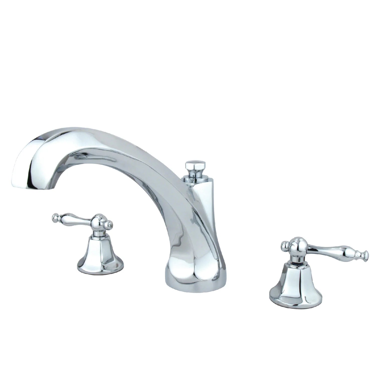 Kingston - Tub Faucets - Metropolitan KS432NL Two-Handle 3-Hole Deck Mount Roman Tub Faucet