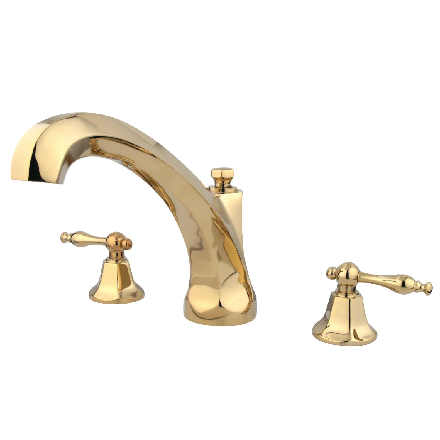 Kingston - Tub Faucets - Metropolitan KS432NL Two-Handle 3-Hole Deck Mount Roman Tub Faucet