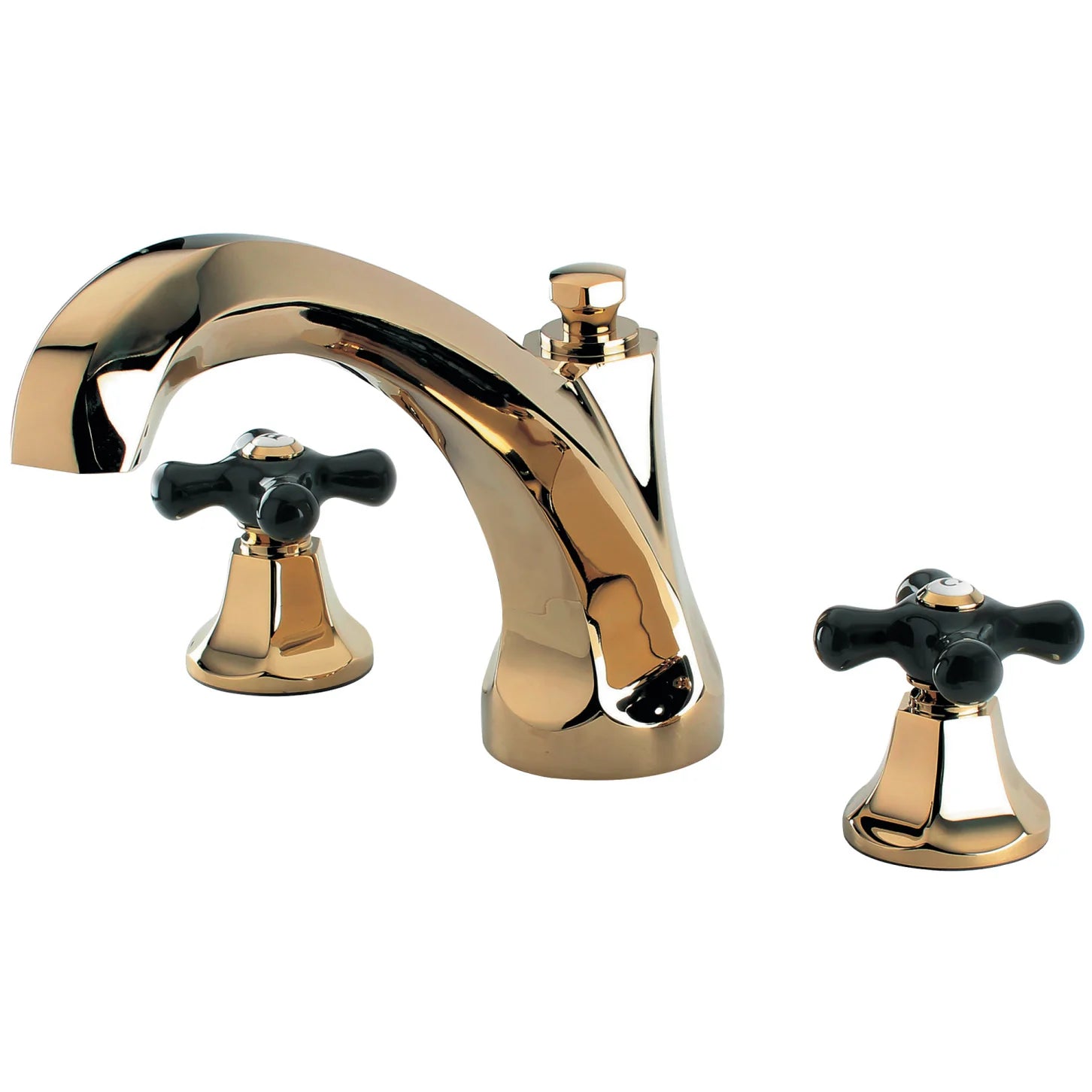 Kingston - Tub Faucets - Duchess KS432PKX Two-Handle 3-Hole Deck Mount Roman Tub Faucet