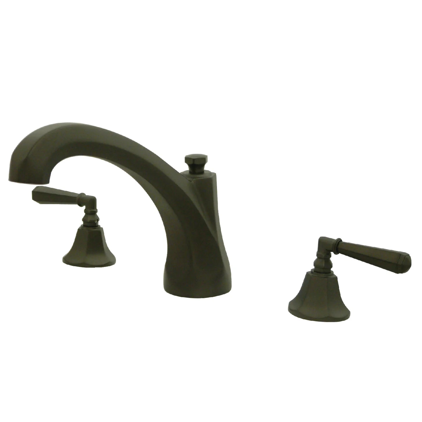 Kingston - Tub Faucets - Metropolitan KS432HL Two-Handle 3-Hole Deck Mount Roman Tub Faucet