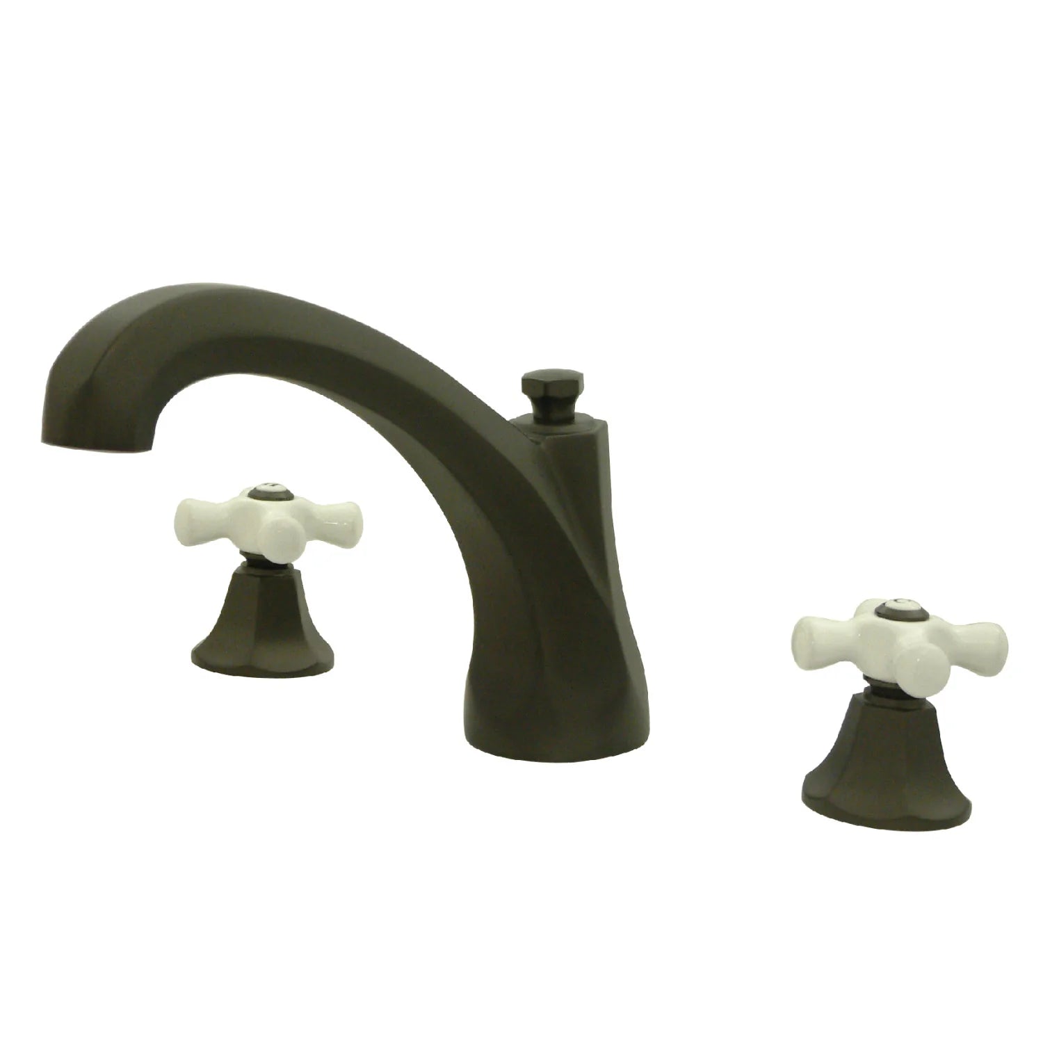 Kingston - Tub Faucets - Metropolitan KS432PX Two-Handle 3-Hole Deck Mount Roman Tub Faucet