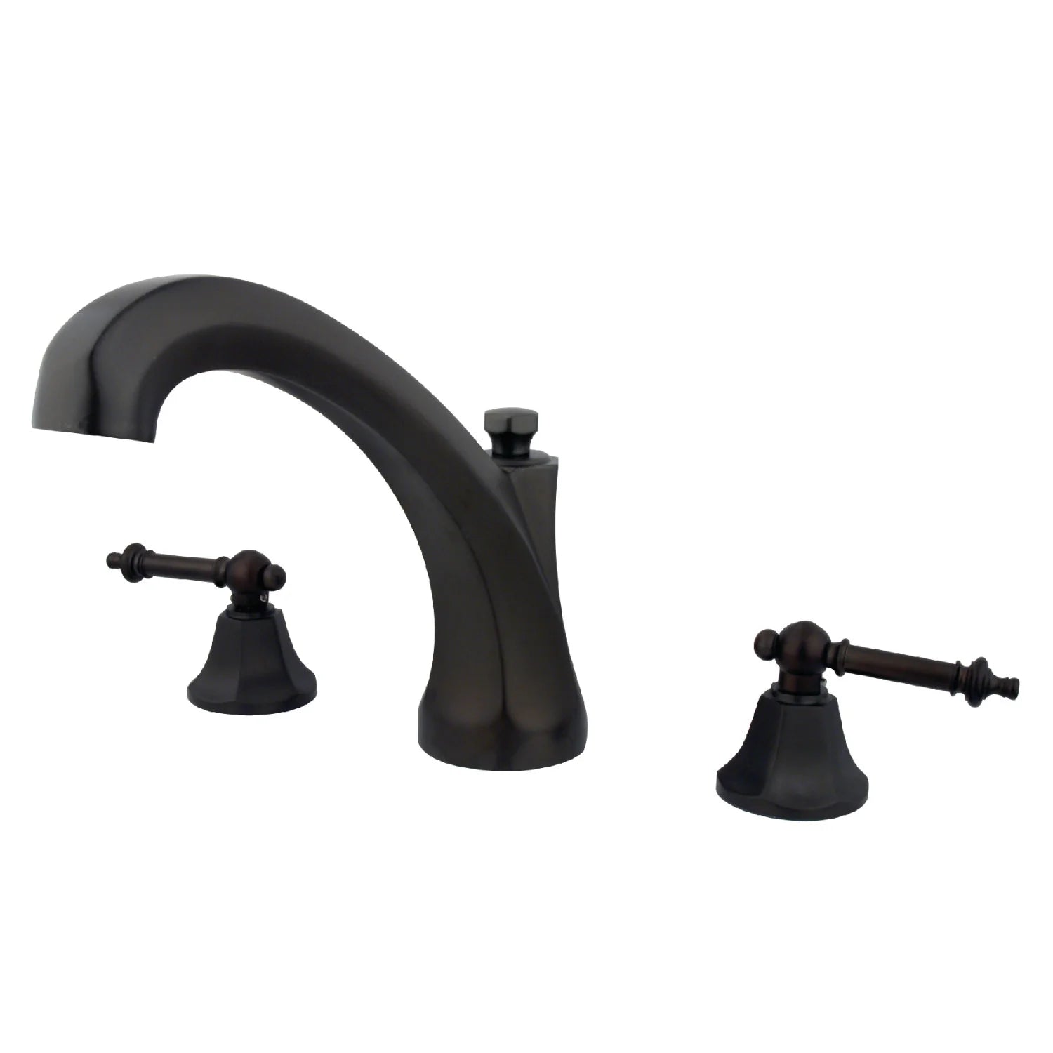 Kingston - Tub Faucets - Metropolitan KS432TL Two-Handle 3-Hole Deck Mount Roman Tub Faucet