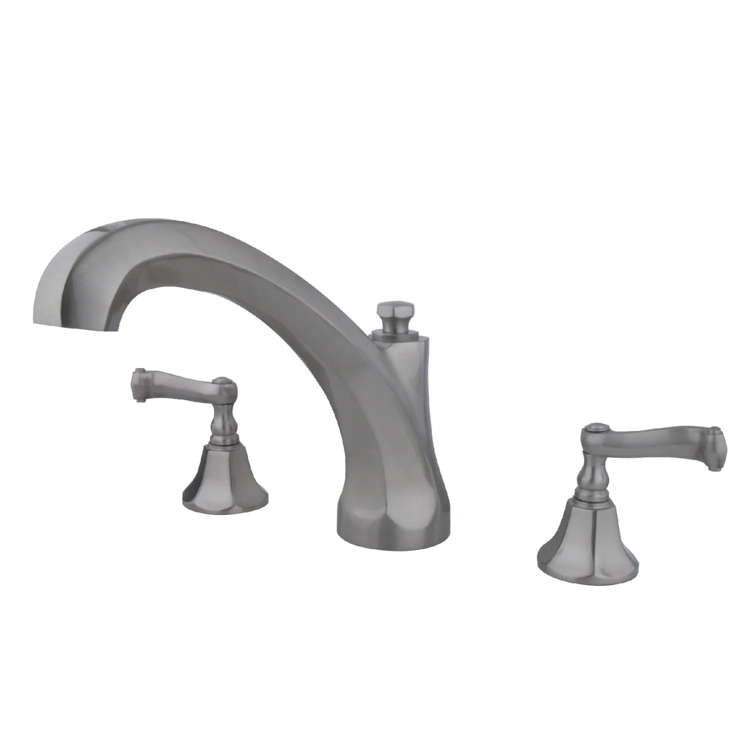 Kingston - Tub Faucets - KS432FL Two-Handle 3-Hole Deck Mount Roman Tub Faucet
