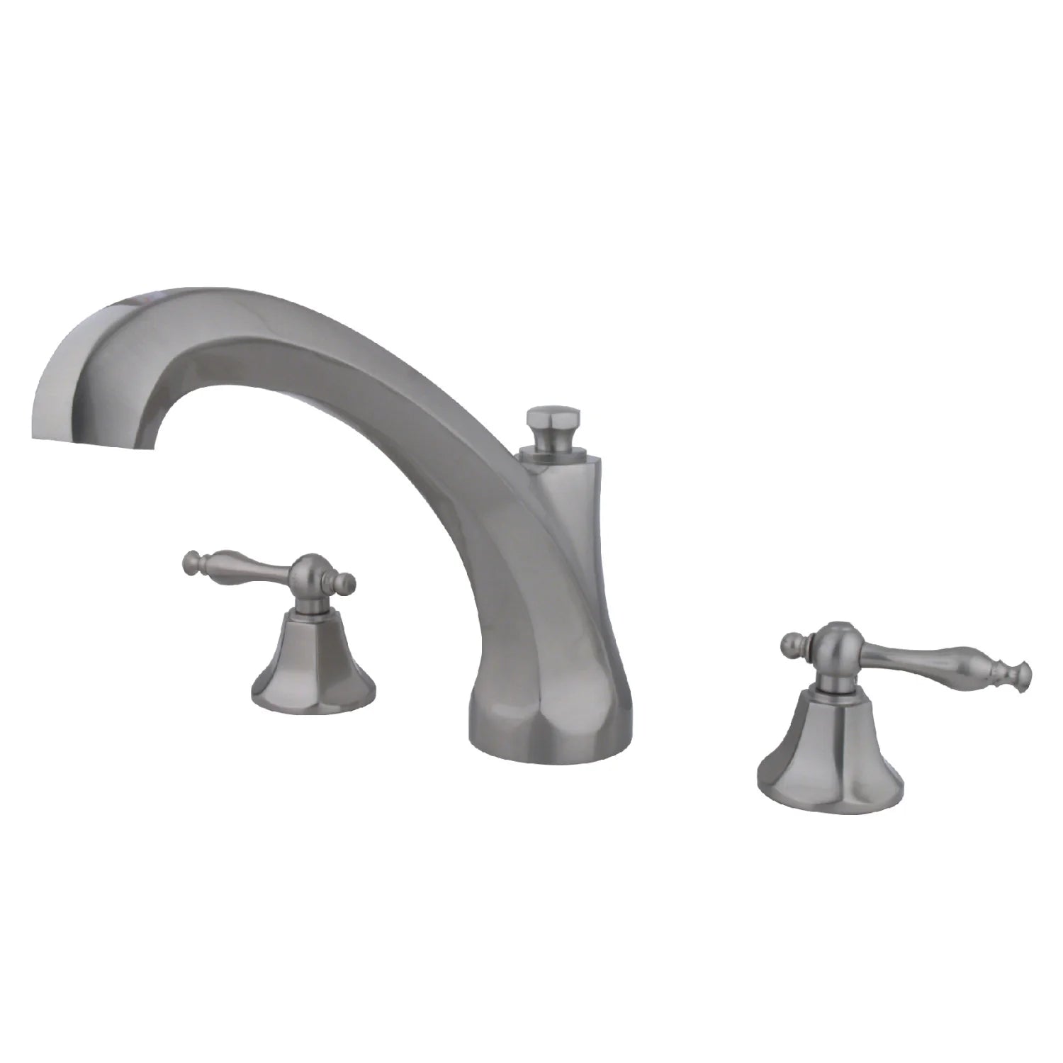 Kingston - Tub Faucets - Metropolitan KS432NL Two-Handle 3-Hole Deck Mount Roman Tub Faucet