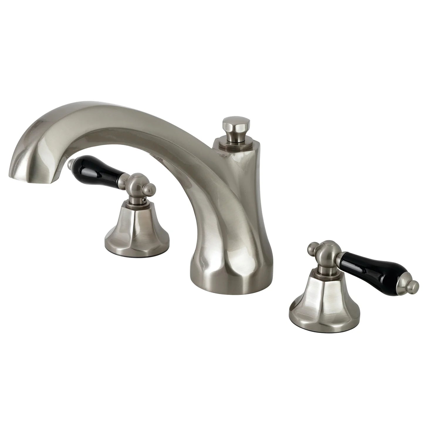 Kingston - Tub Faucets - Duchess KS432PKL Two-Handle 3-Hole Deck Mount Roman Tub Faucet