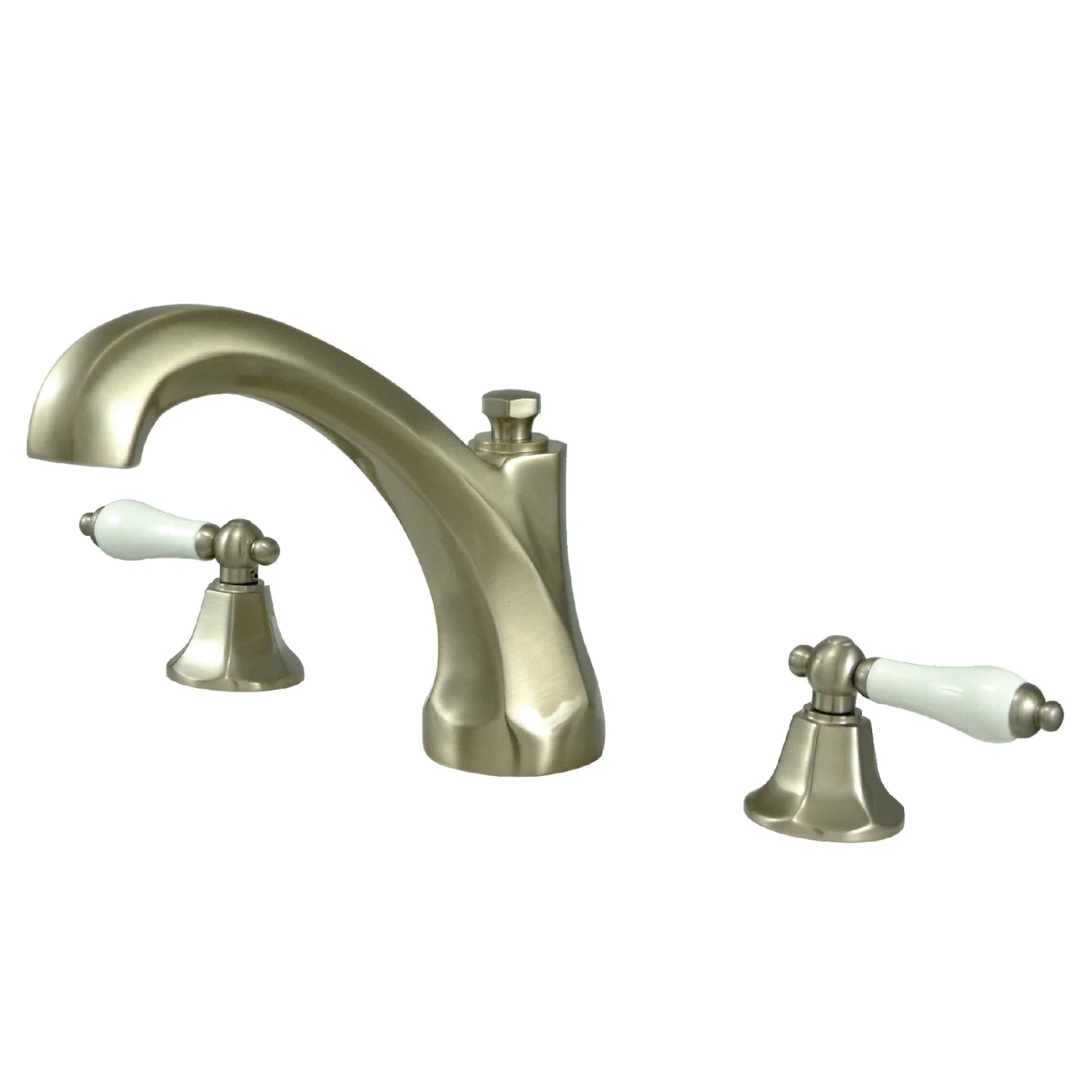 Kingston - Tub Faucets - Metropolitan KS432PL Two-Handle 3-Hole Deck Mount Roman Tub Faucet