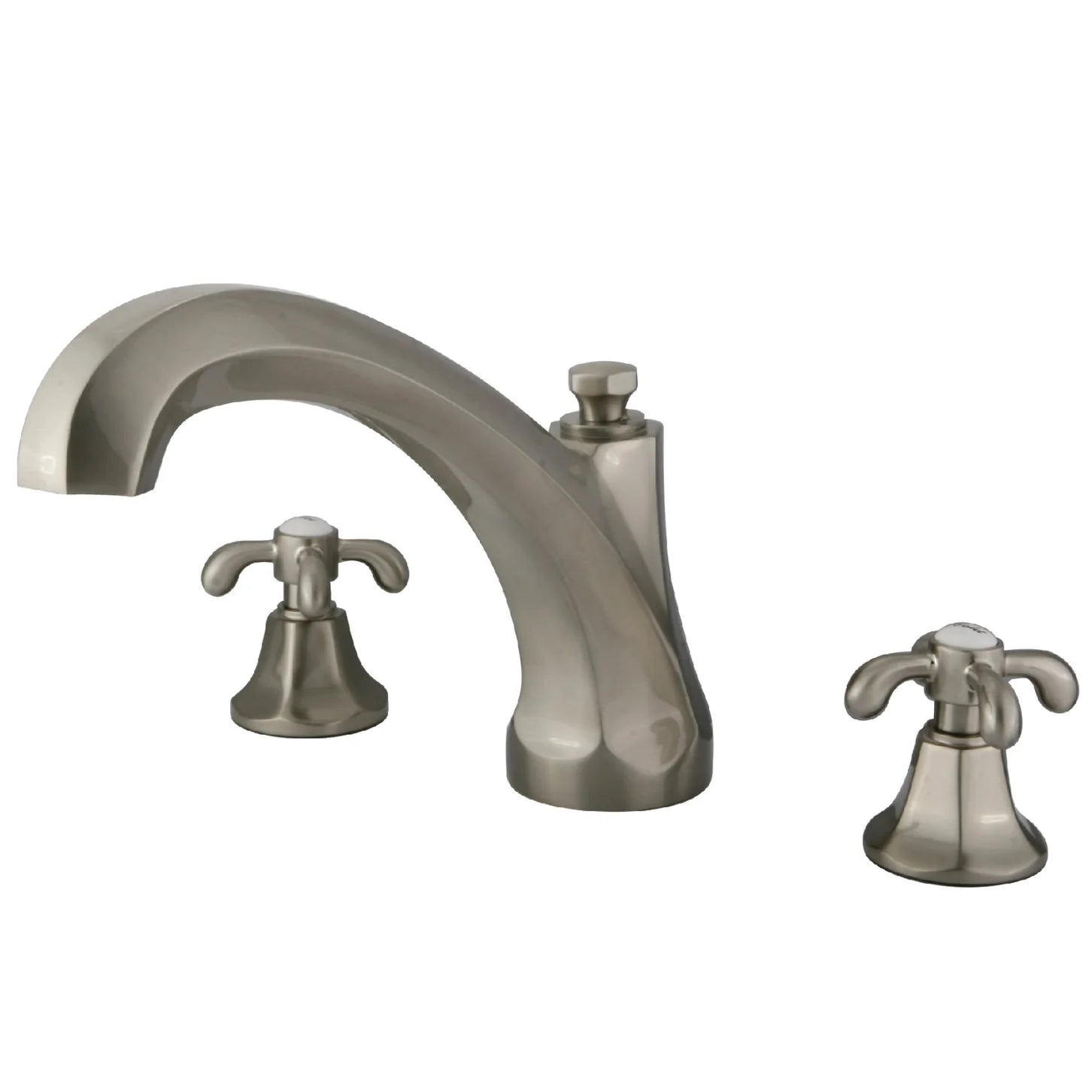 Kingston - Tub Faucets - Vintage KS432TX Two-Handle 3-Hole Deck Mount Roman Tub Faucet