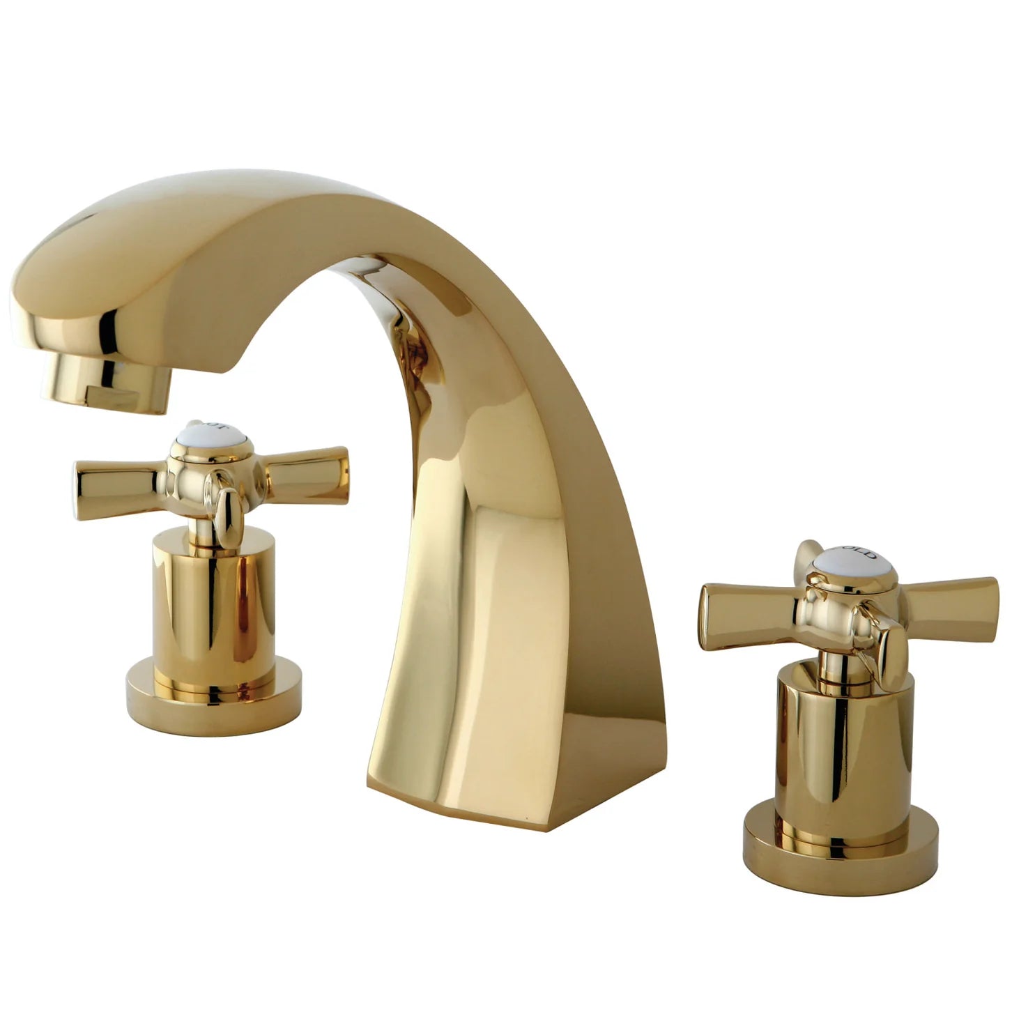 Kingston - Tub Faucets - Millennium KS4361ZX Two-Handle 3-Hole Deck Mount Roman Tub Faucet