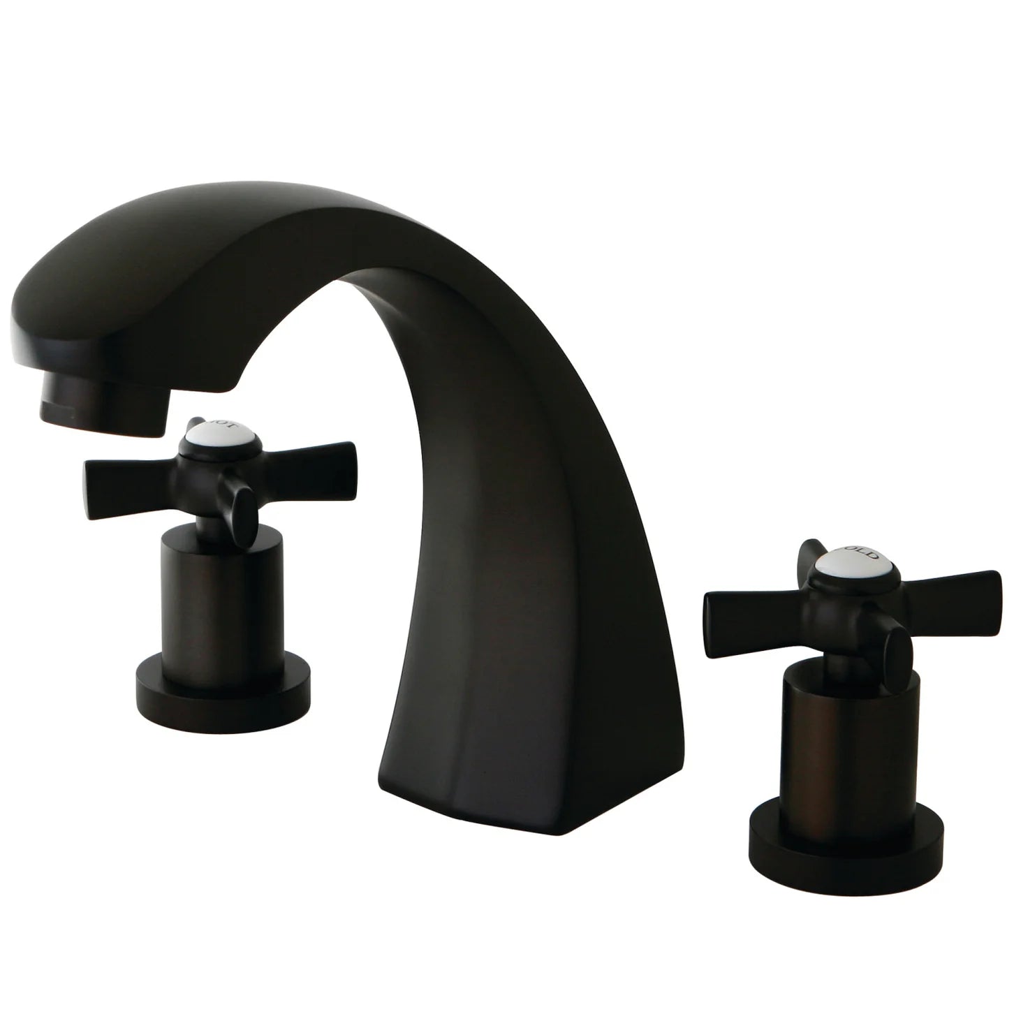 Kingston - Tub Faucets - Millennium KS4361ZX Two-Handle 3-Hole Deck Mount Roman Tub Faucet